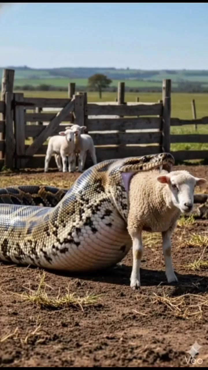 Python try to swallow a sheep😱😲🐍🐏 | happy hour | Facebook