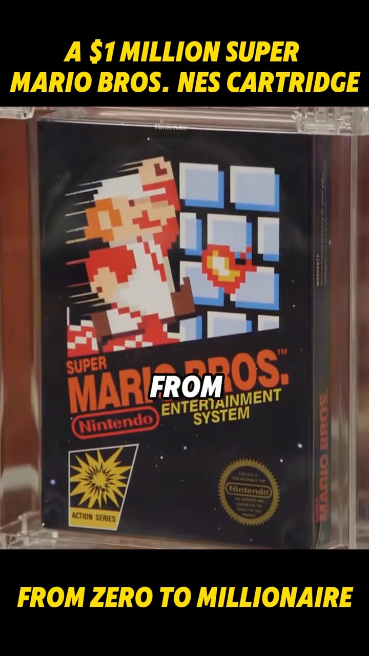 Why is a Super Mario Bros NES Cartridge Worth $1 million?#collection # ...