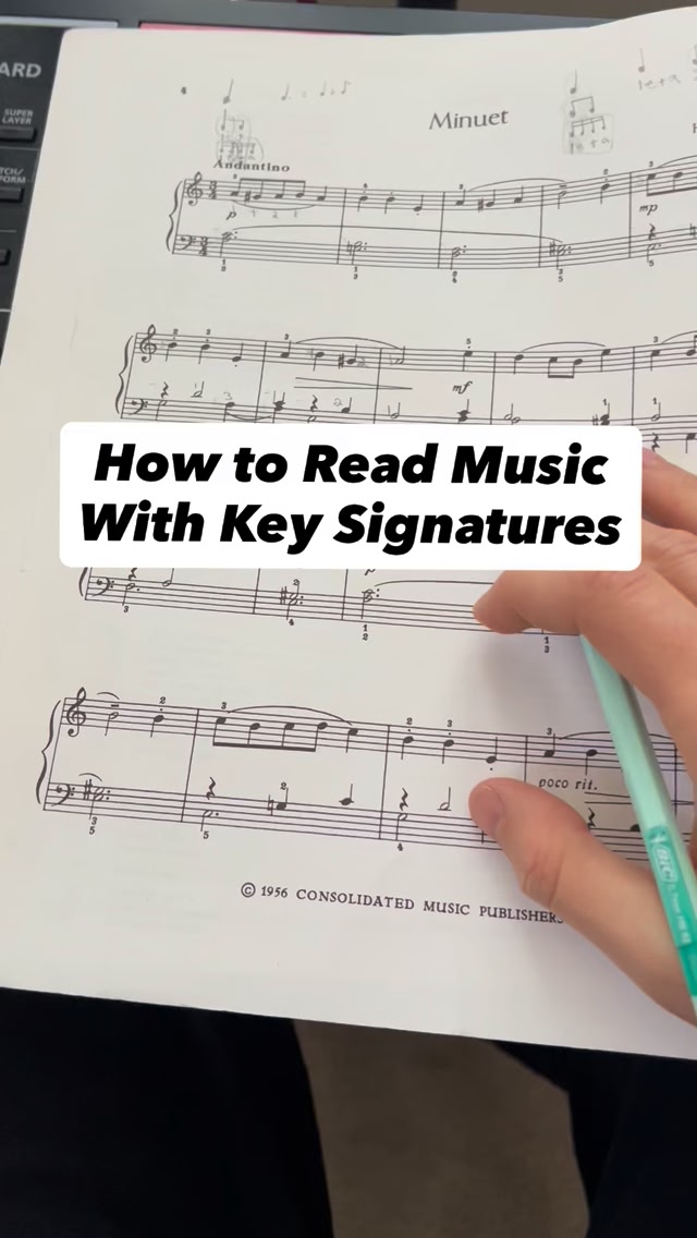 Reading music with key signatures is what helps us determine what a key ...