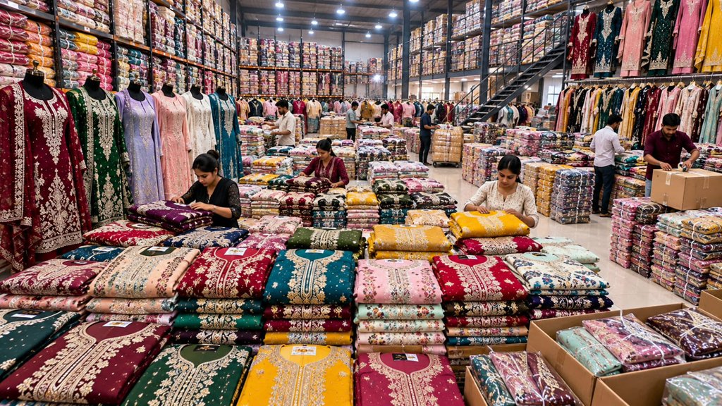 Ladies Suit & Dress Material Wholesale Market Tour Chandni Chowk Delhi