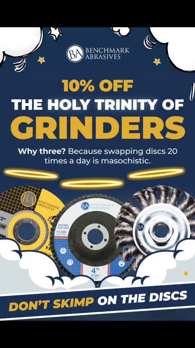 The Holy Trinity of Grinders! Why three? Because swapping discs 20 ...