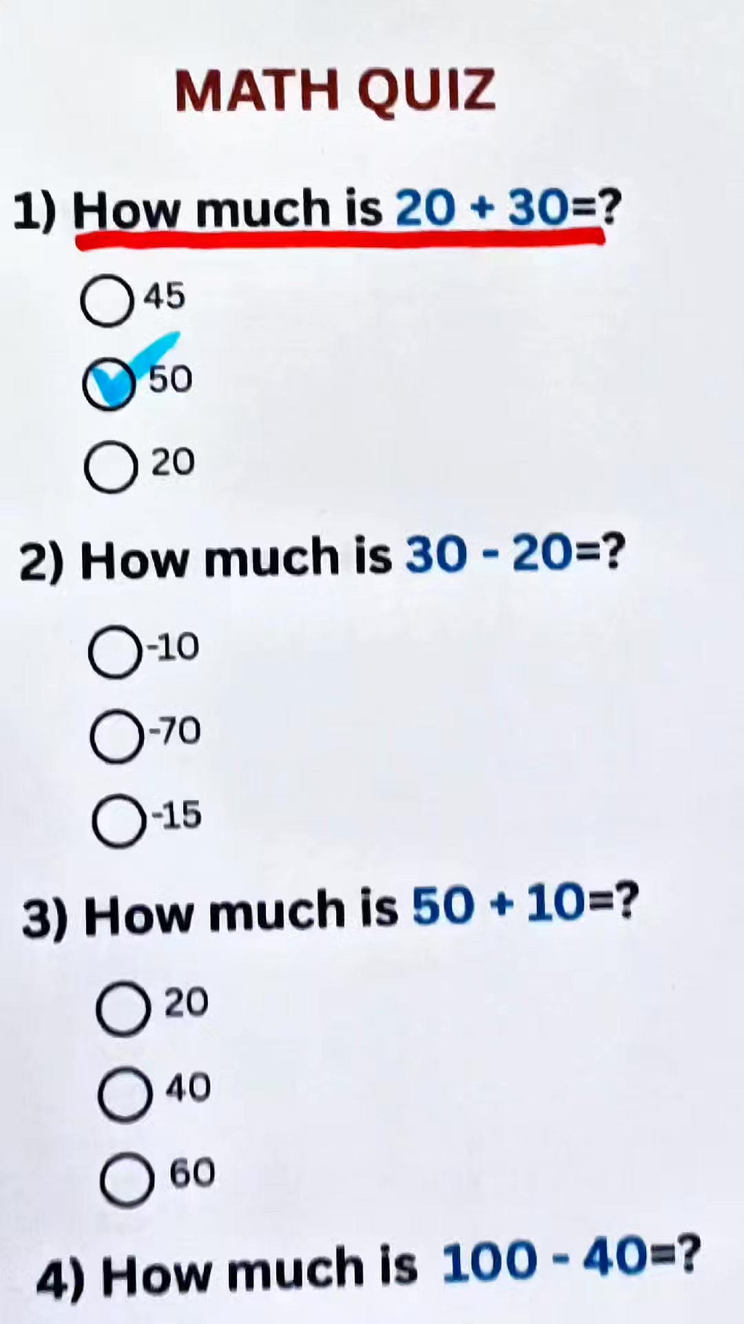 Math Quiz - Drop the correct answer #mathematics #math #quizz #trivia # ...