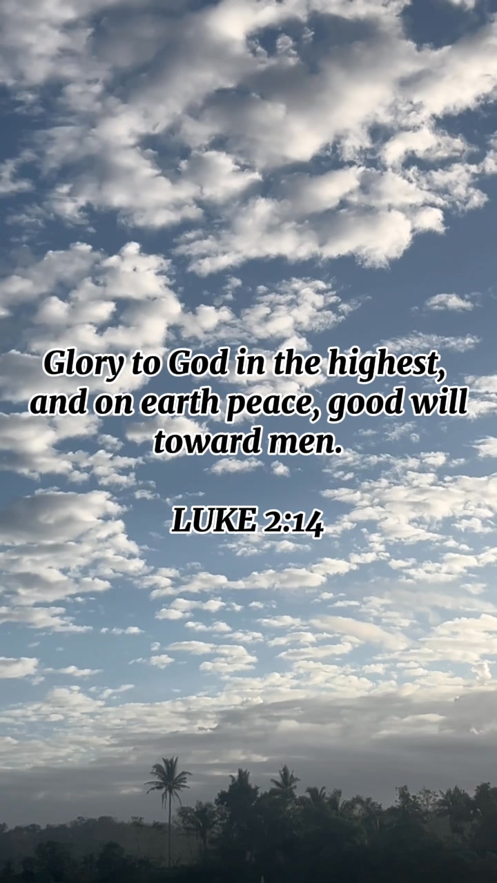 Luke 2:14 #bibleverse | Rae Ghia Maeve O. Ferrer | Facebook