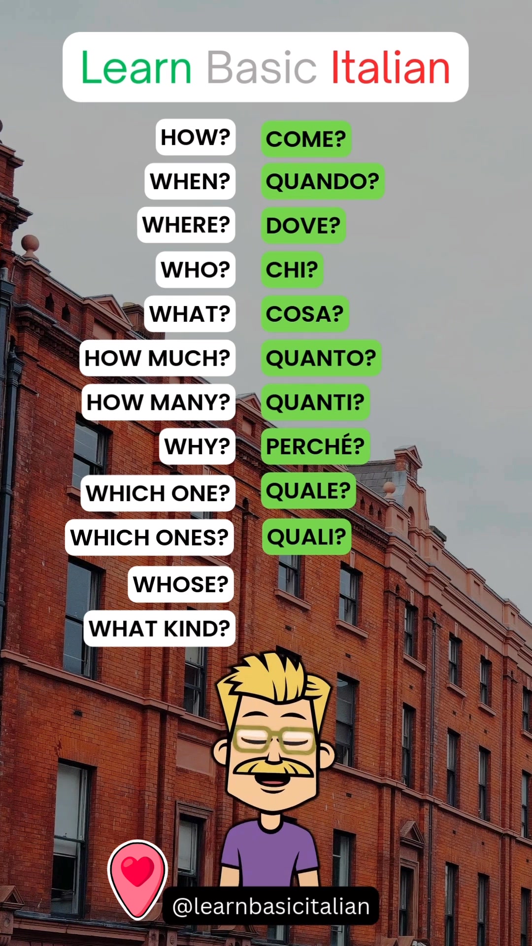 Italian for beginners 🇮🇹 . . . . . . . . . #fblifestyle | Learn Basic ...
