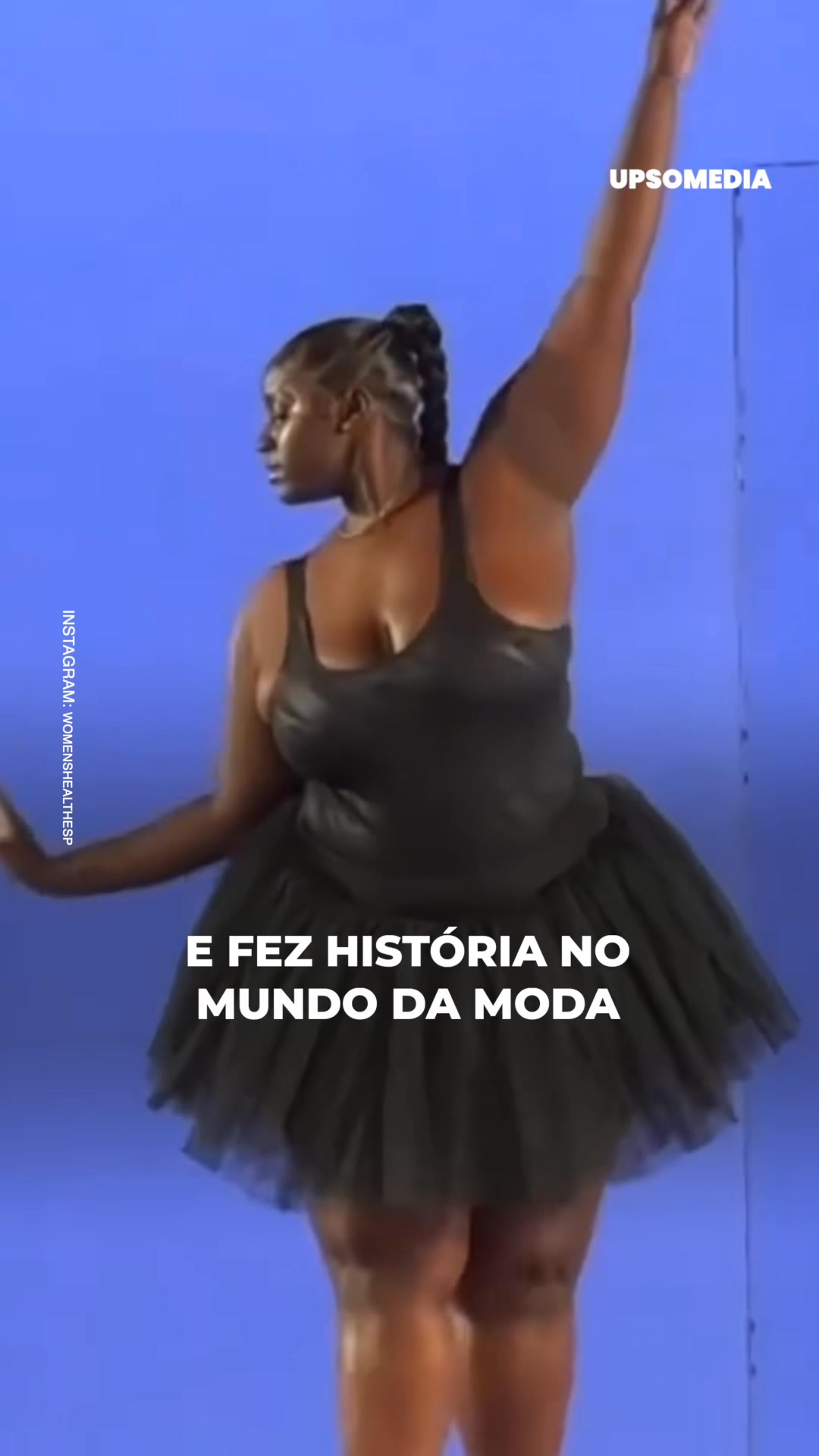 A bailarina de balé Freje Jernise foi a responsável por inaugurar o ...