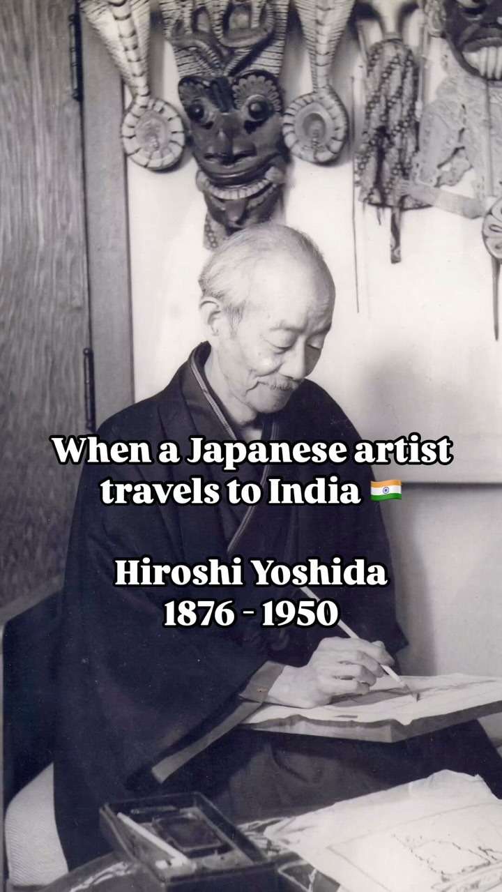 When a Japanese artist travels to India 🇮🇳 Hiroshi Yoshida 1876