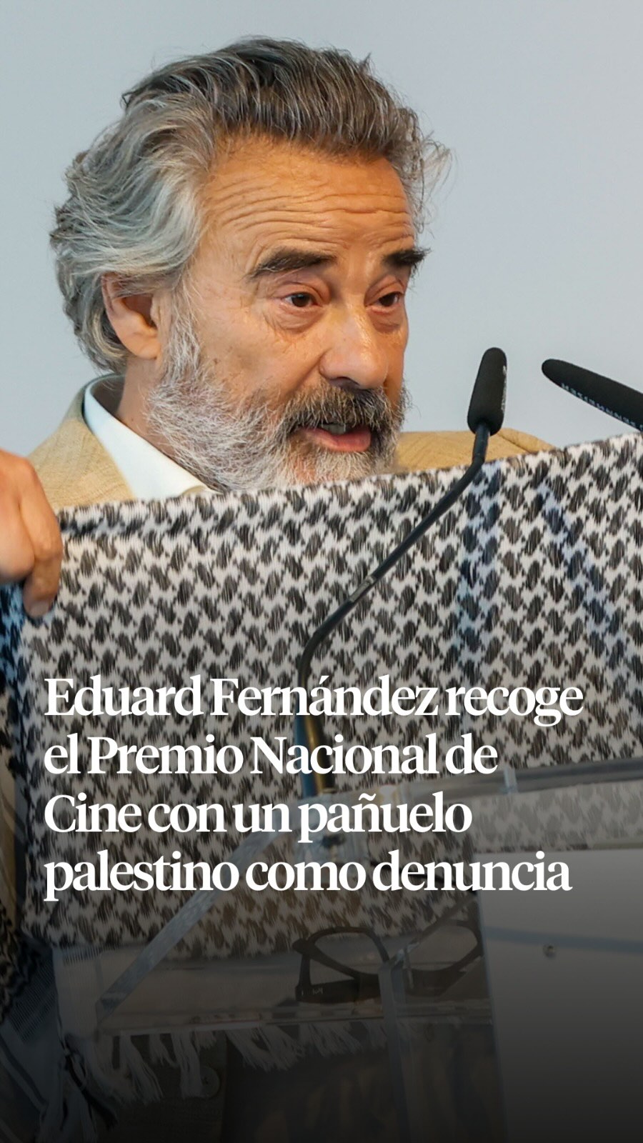🗣️El actor Eduard Fernández ha recibido el Premio Nacional de ...