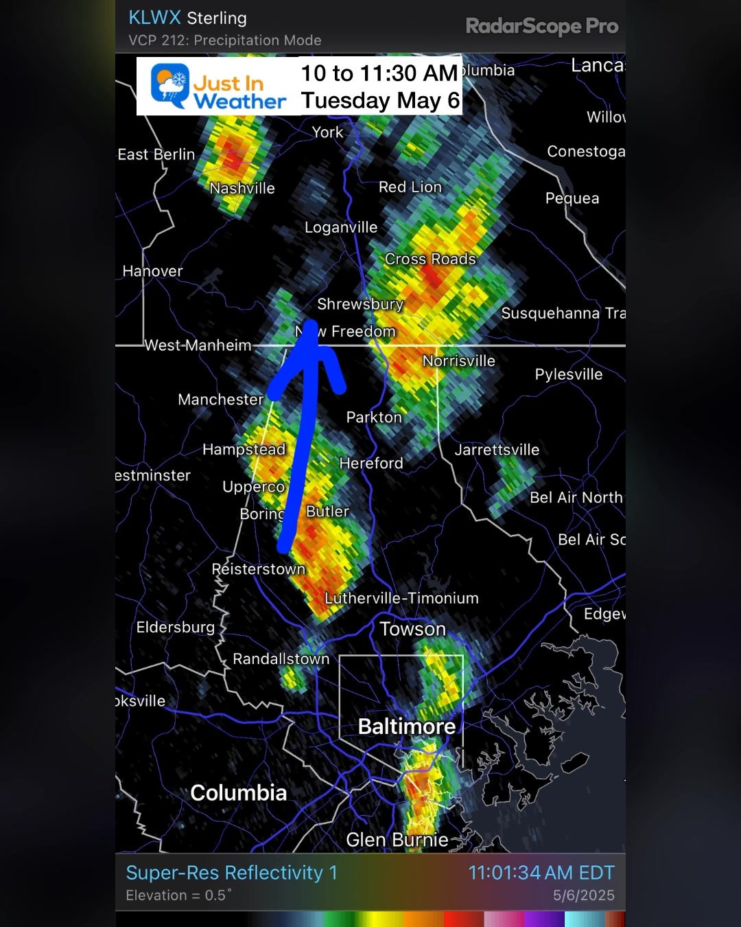 ⛈️ Storms Training Baltimore County to York County and 💦 local Flooding ...