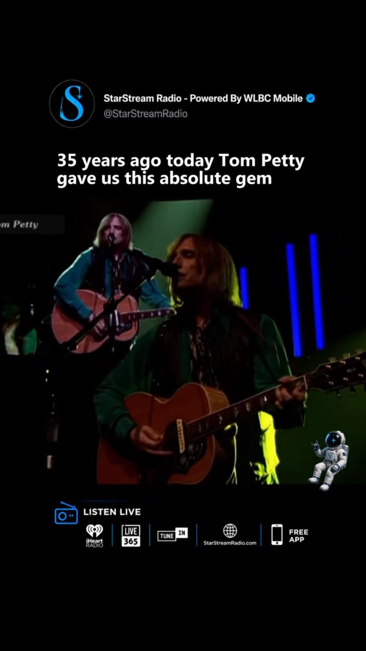 September 5, 1987:The European tour with Tom Petty and the