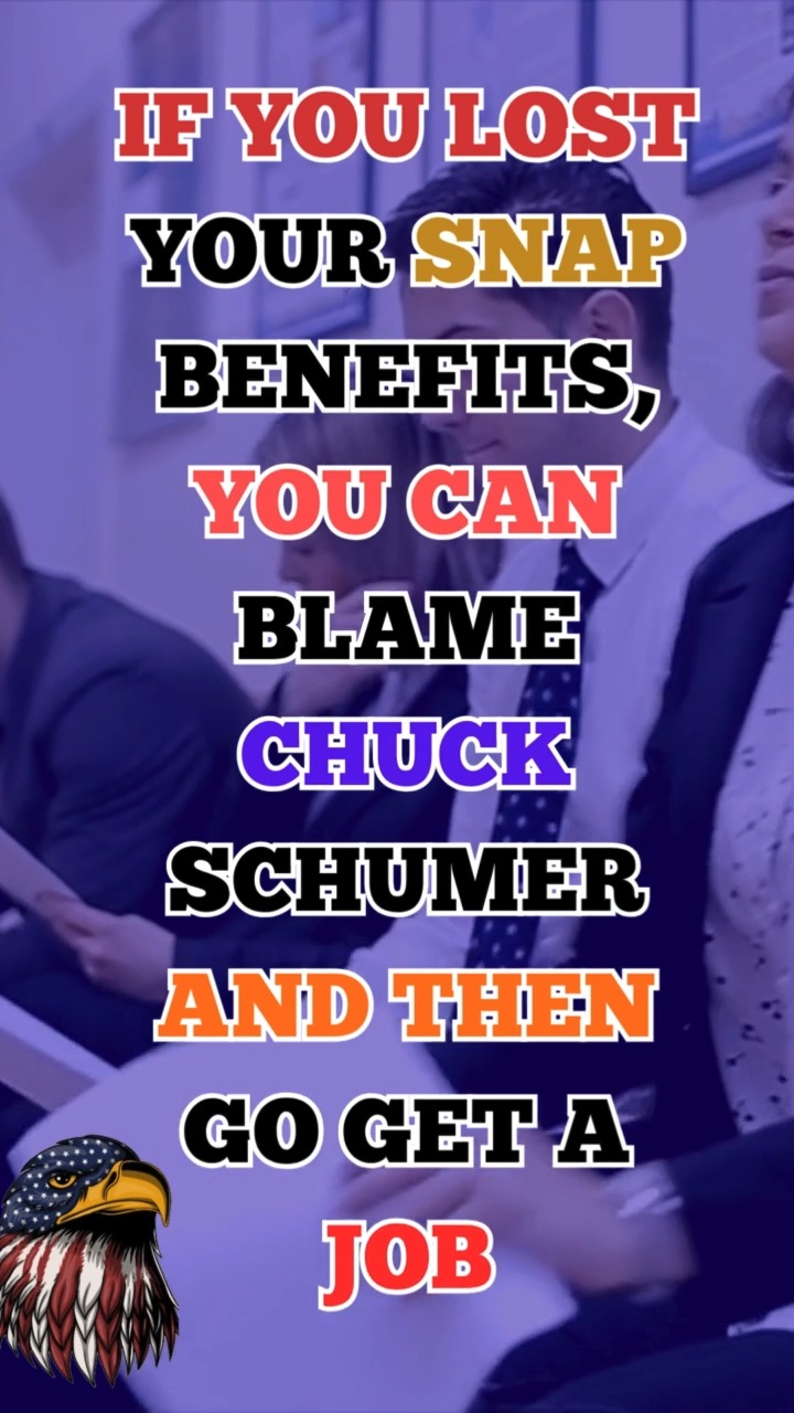 Lost your SNAP? Point the finger at Chuck Schumer, then lace up and get ...