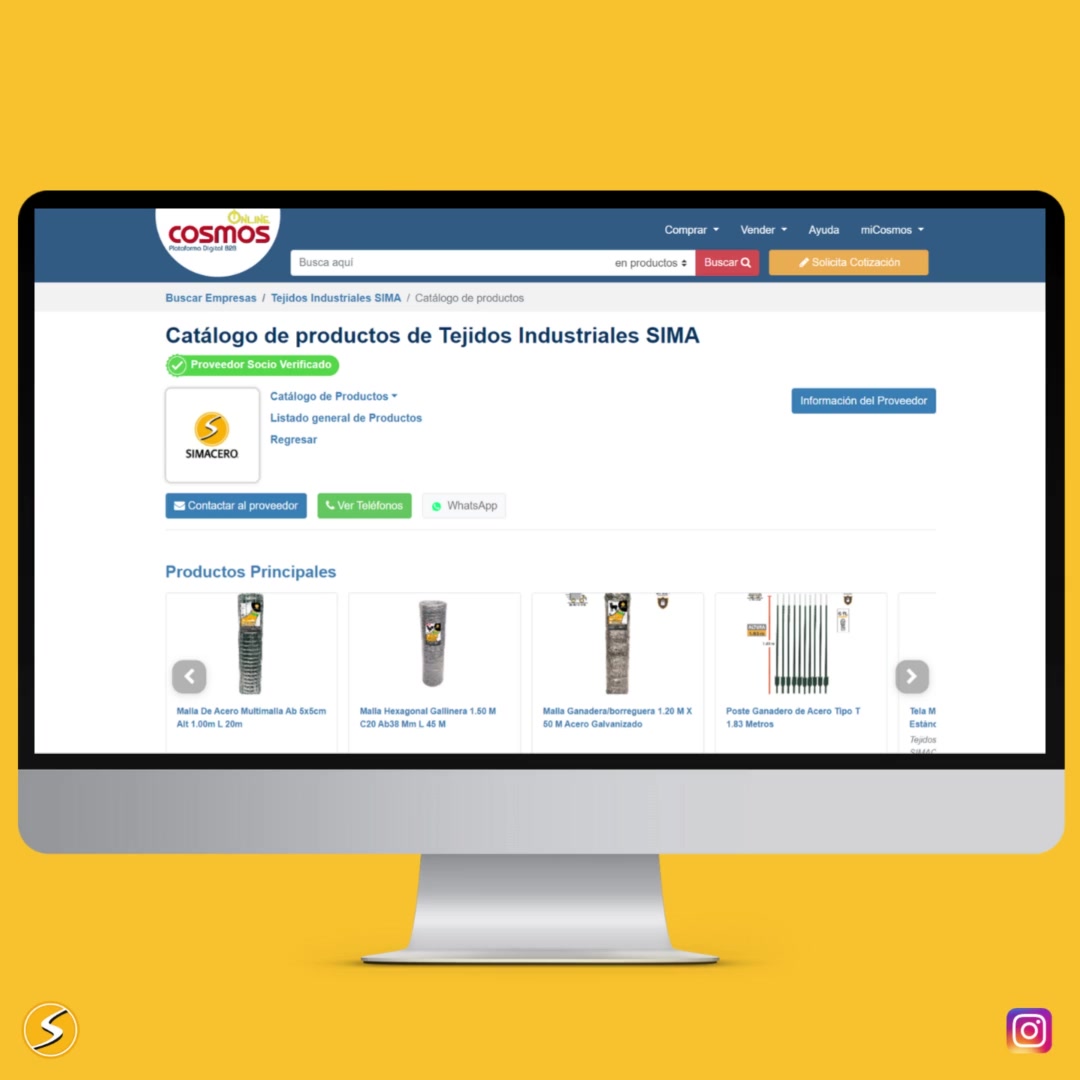 Ahora también puedes ver nuestro catálogo de productos en la plataforma ...