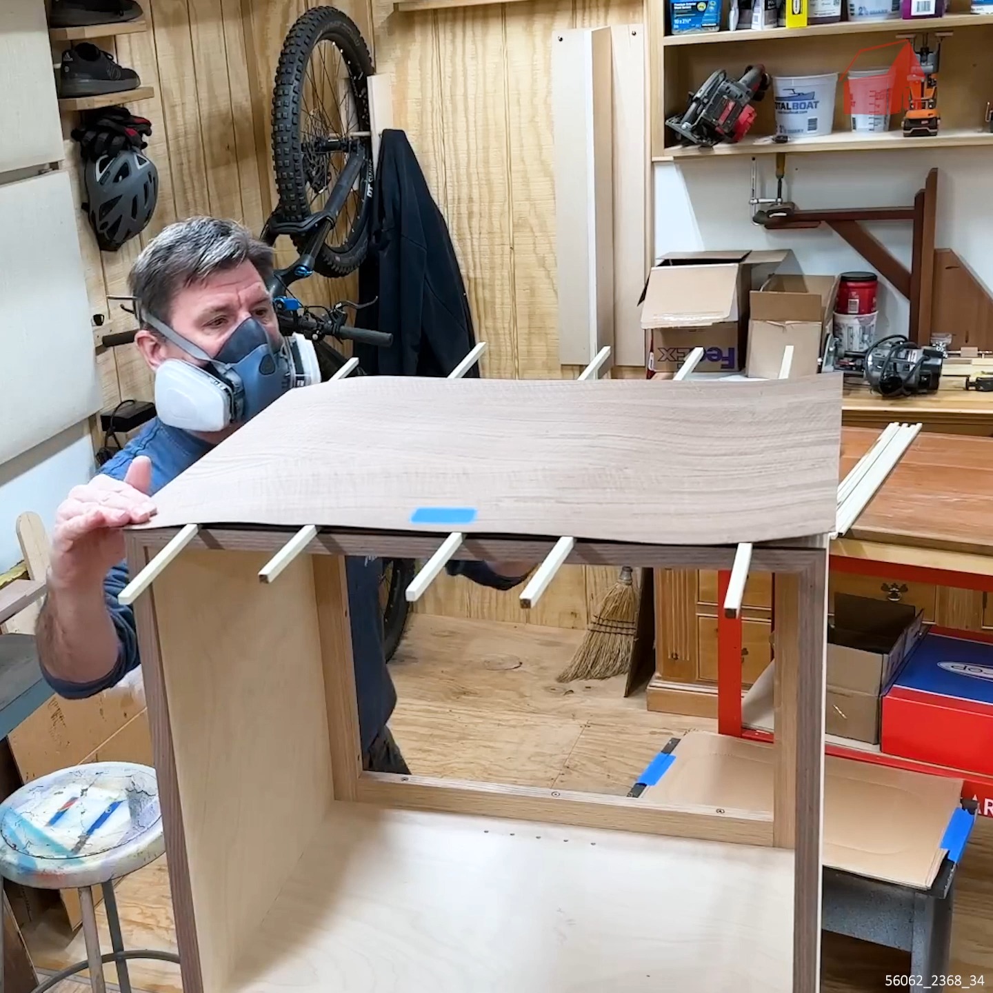 How to Apply Wood Veneer Using Contact Cement #DIYFurniture # ...