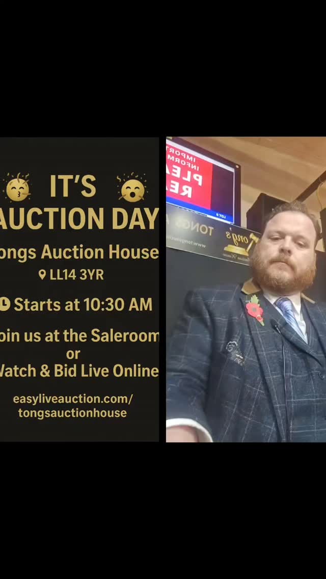📣 It’s Auction Day at Tongs Auction House! Join us at the saleroom or ...