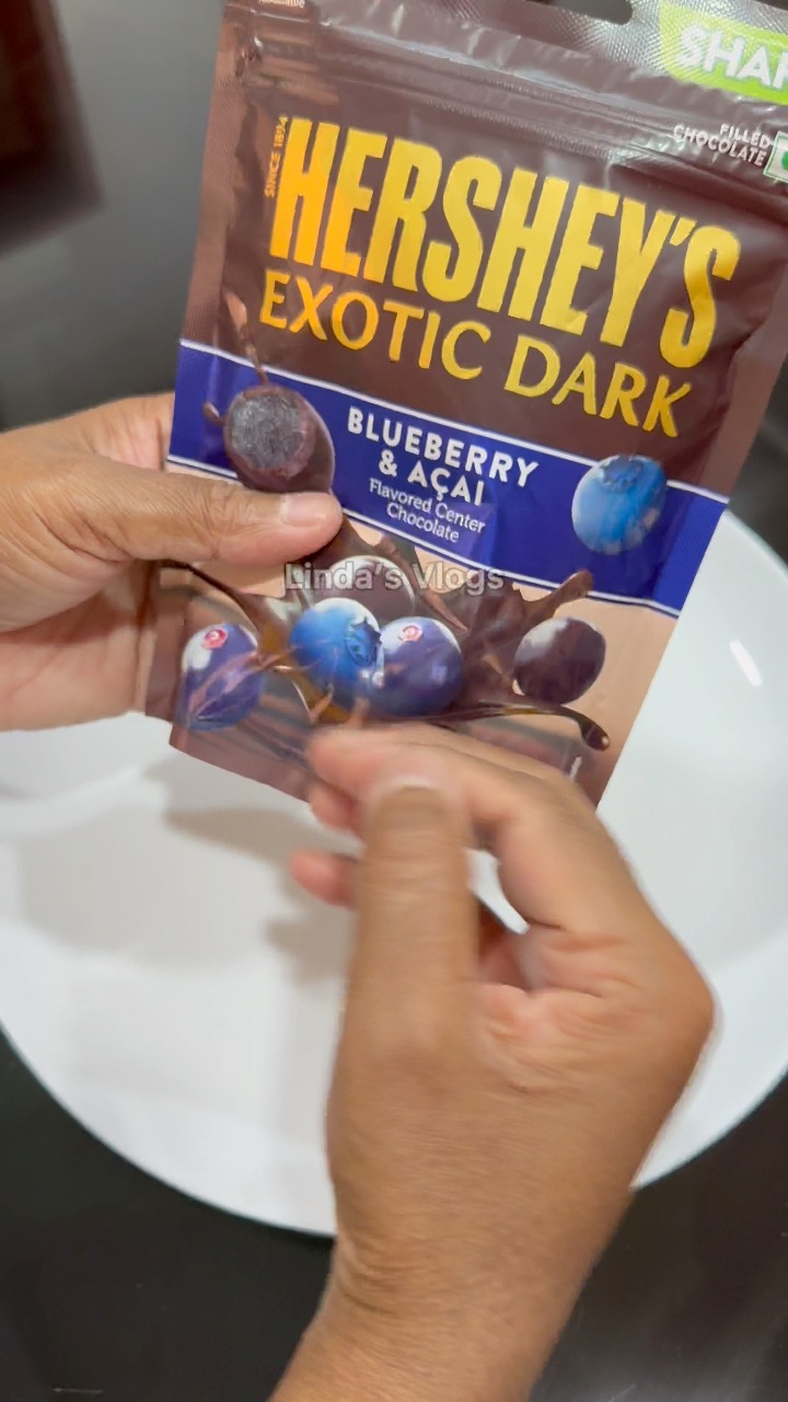 HERSHEY'S Exotic Dark Blueberry and Acai HERSHEY'S Chocolate