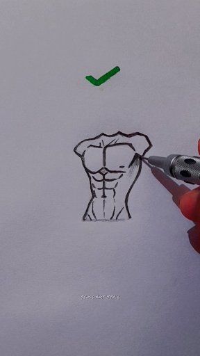 How to draw Abs Tutorial (Male) 😳 #howtodraw #tutorial #drawing #sketch ...