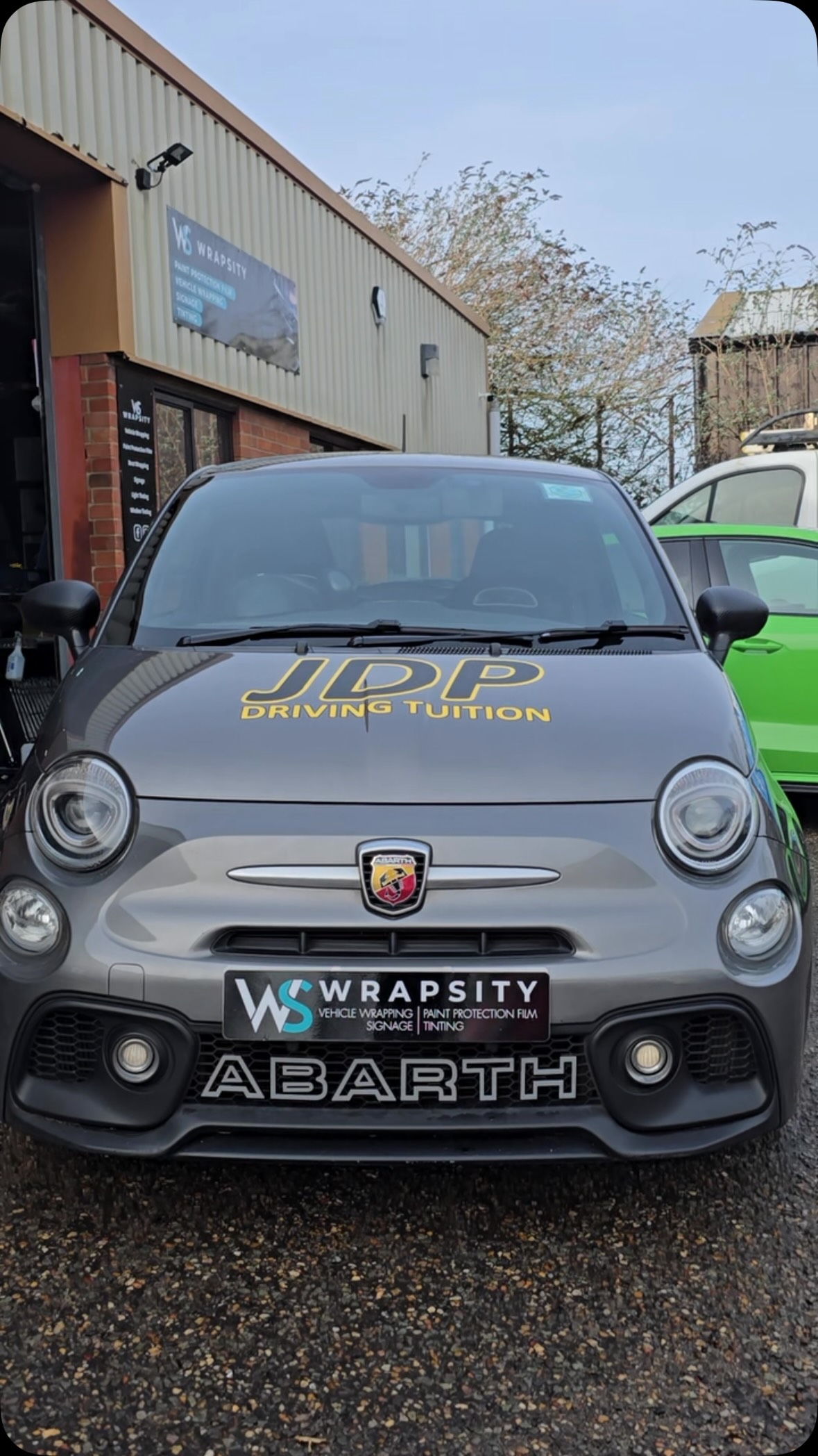 JDP Driving Tuition car in for cut graphics in carbon fibre with a
