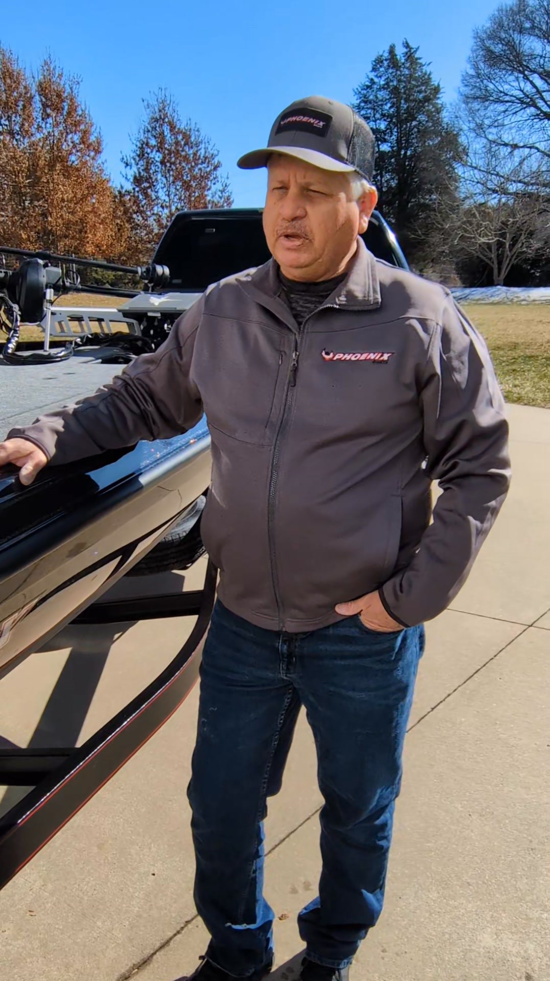 Mark Rose picking up his first ever Phoenix Boat