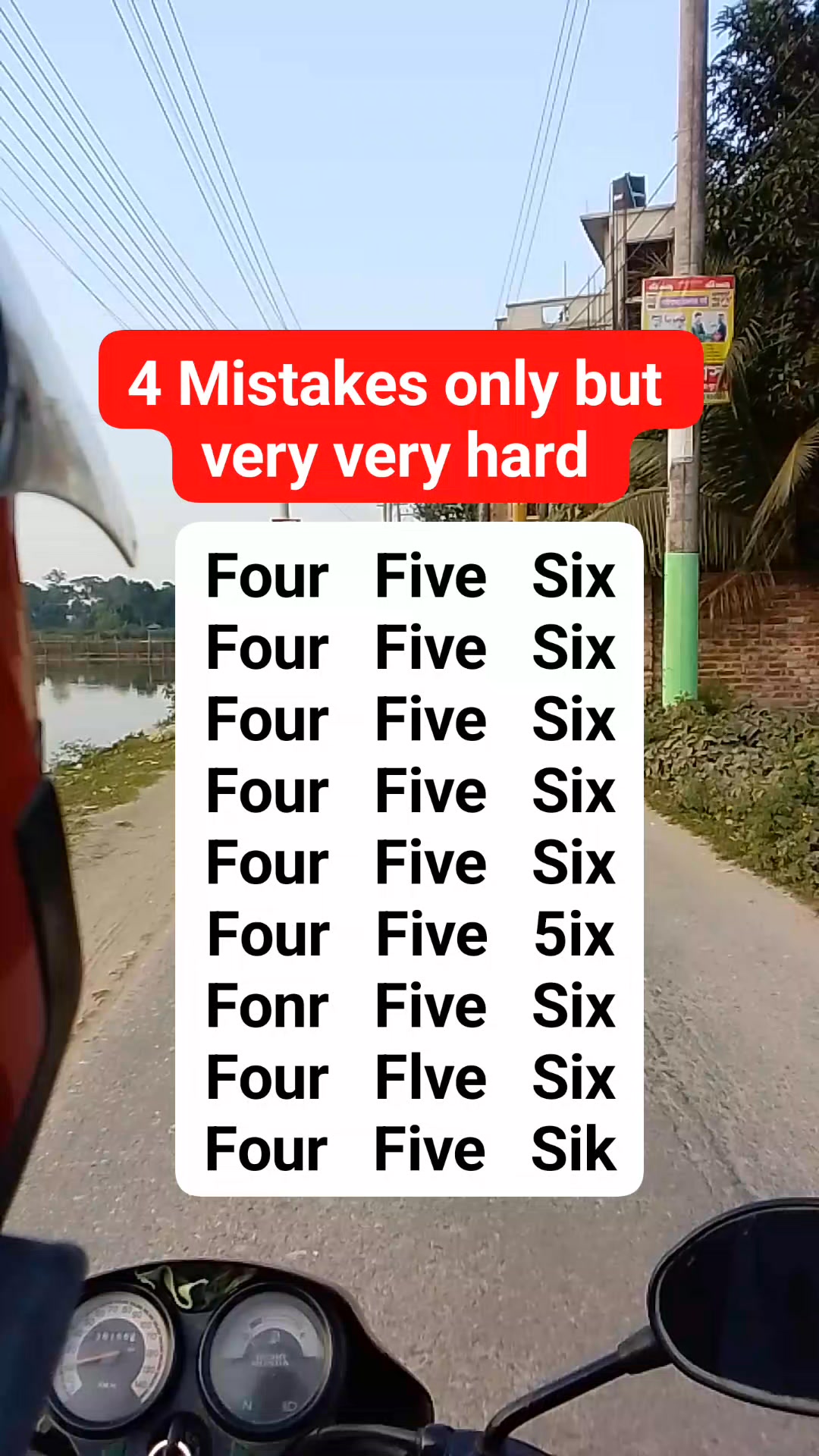 4 Mistakes only but very very hard #brainteasers #search #find #puzzle ...