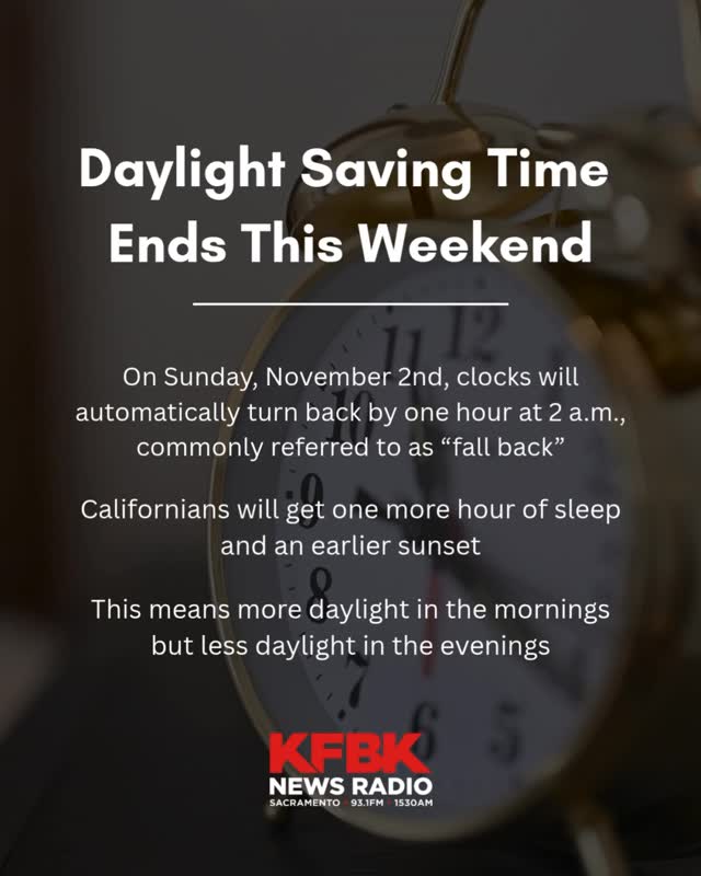 Get ready to “fall back” this weekend when daylight saving time comes ...