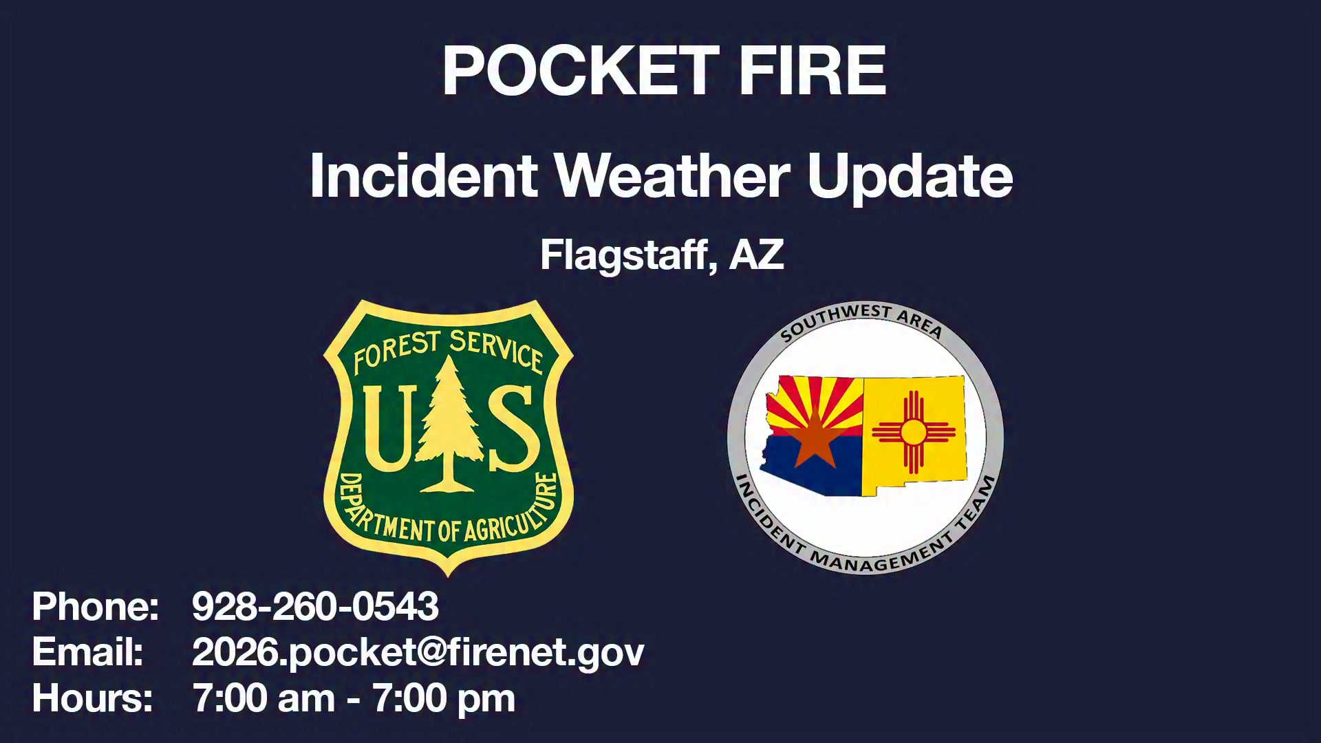 POCKET FIRE UPDATE: Incident Meteorologist, Ryan Walbrun, from the