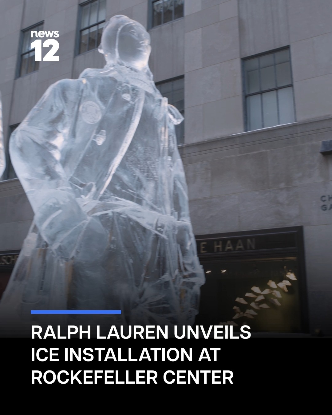 ICE SCULPTURES 🧊 Ralph Lauren unveiled a large-scale ice installation ...