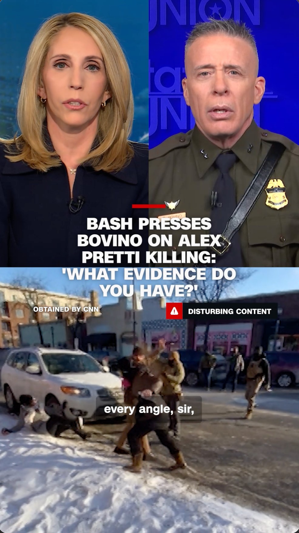 CNN's Dana Bash pressed Border Patrol Commander-at-Large Gregory Bovino ...