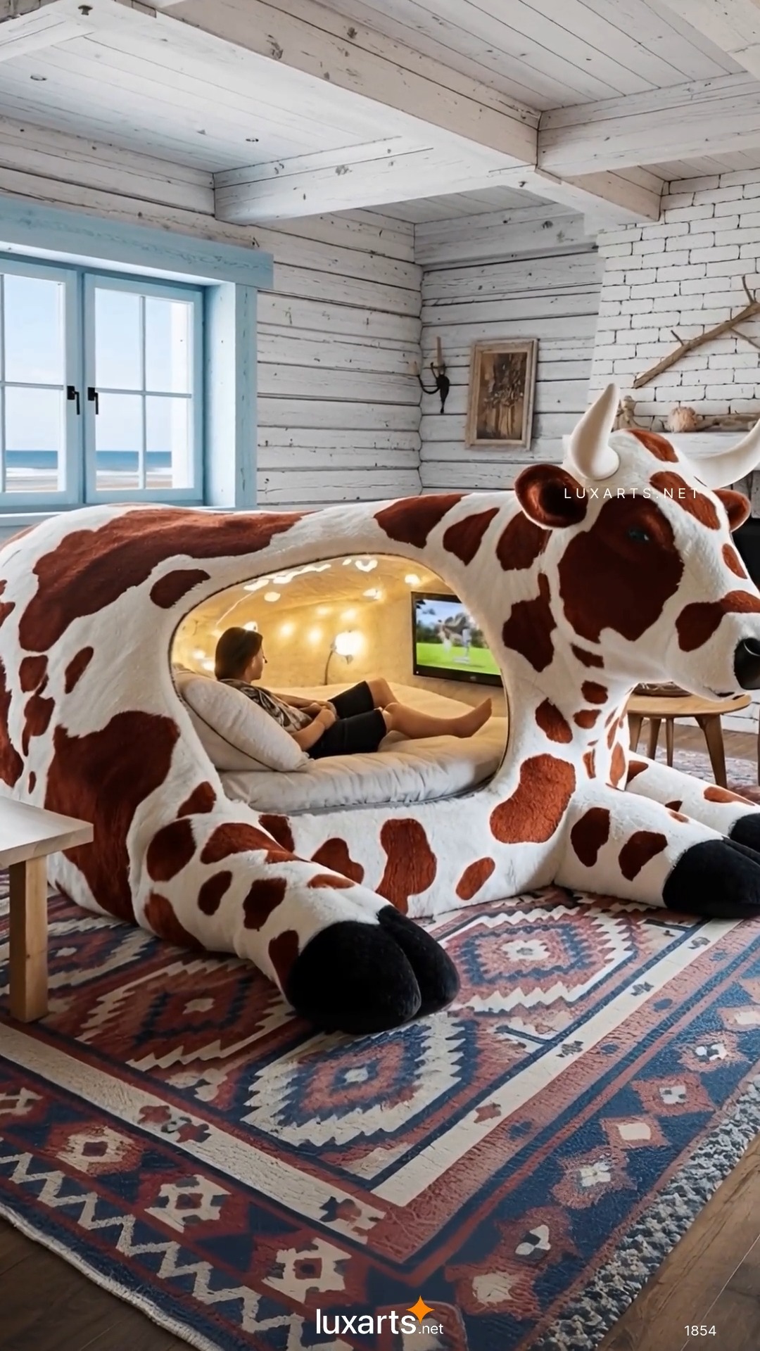 Cow Lounger pod 😱 That looks comfy! I want one ️ | LuxArts | Facebook