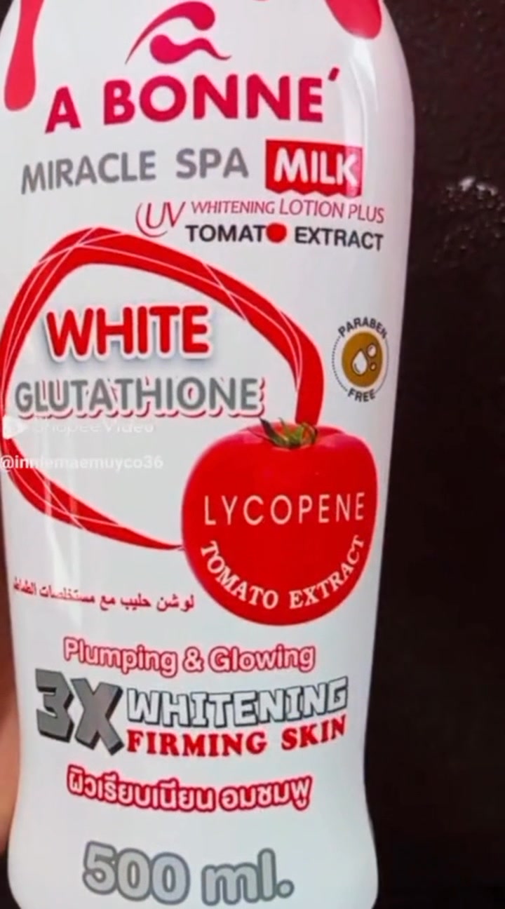 a bonne white glutathione lotion Hokkaido Milk leaves non ABONNE TOMATO LOTION 🍅 Reveal