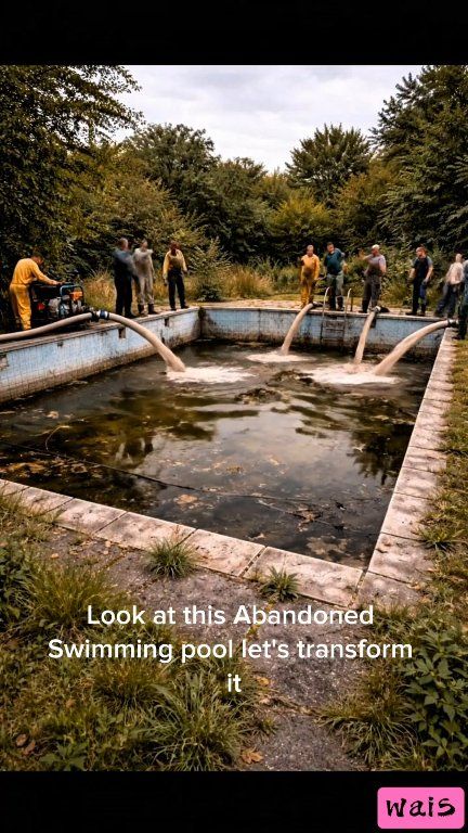 Cleaning The MOST Disgusting Abandoned Pool I Could Find #poolcleaning ...
