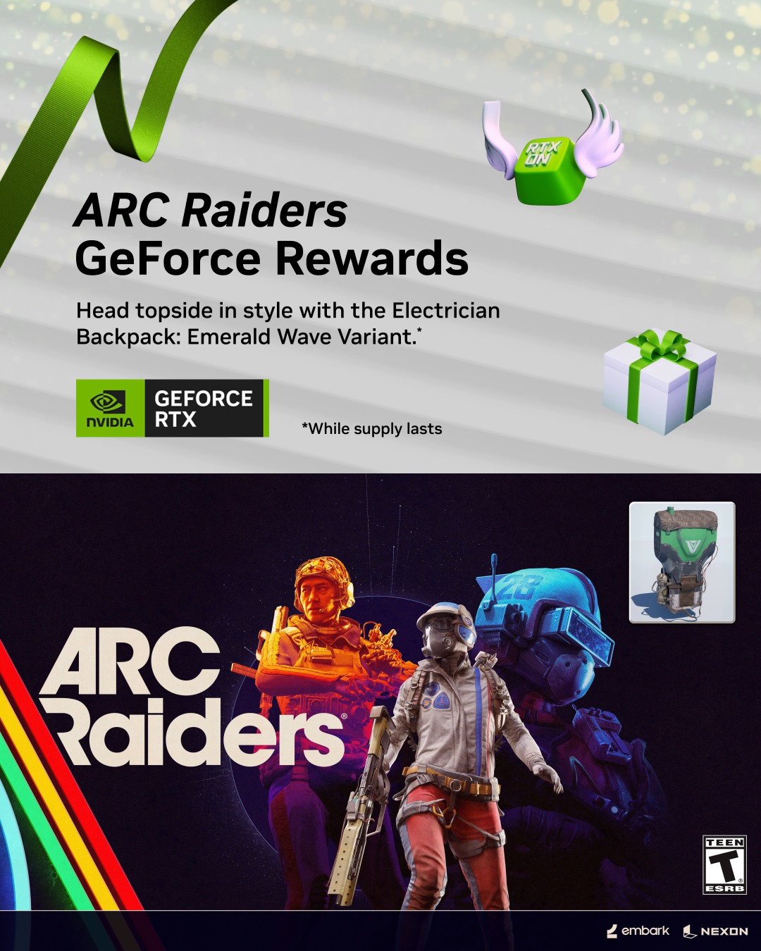 ️ #GeForceSeason of Giving ️ 全新 GeForce Reward 上線！ 在 《ARC Raiders》 帥氣登 ...