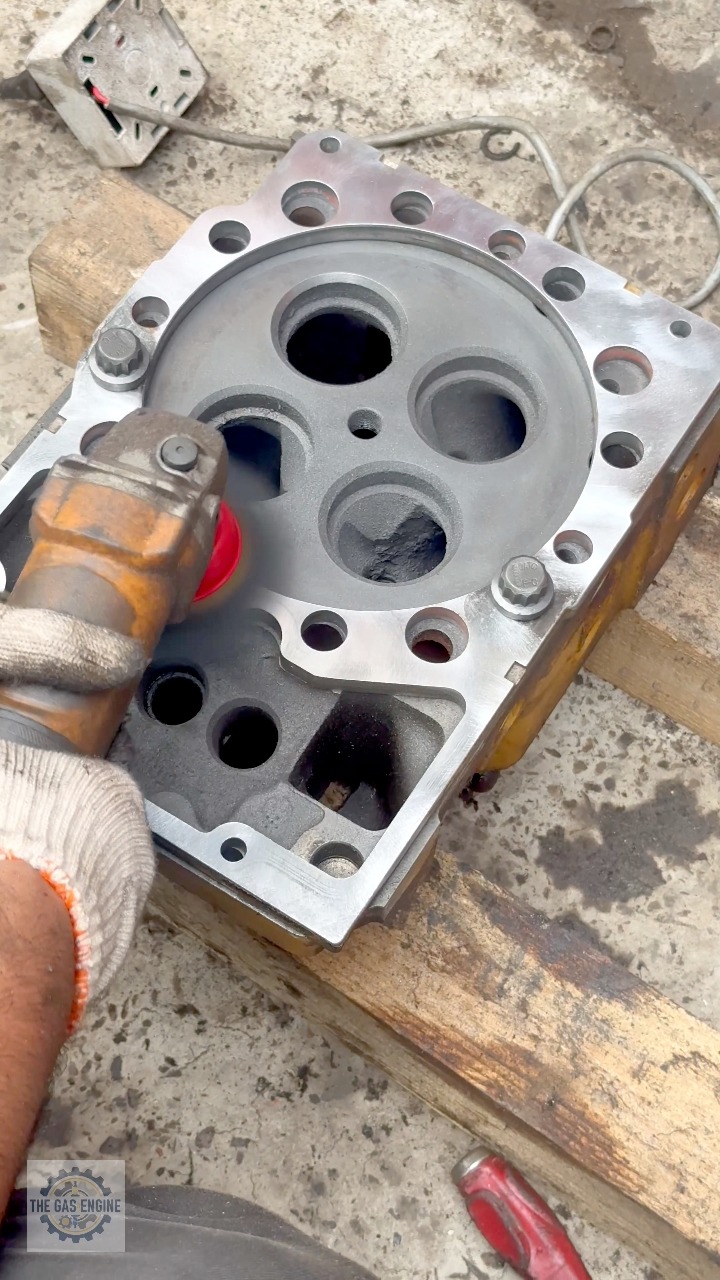 Technical Deep-Clean of Spacer Plate for Optimal Engine Performance. # ...