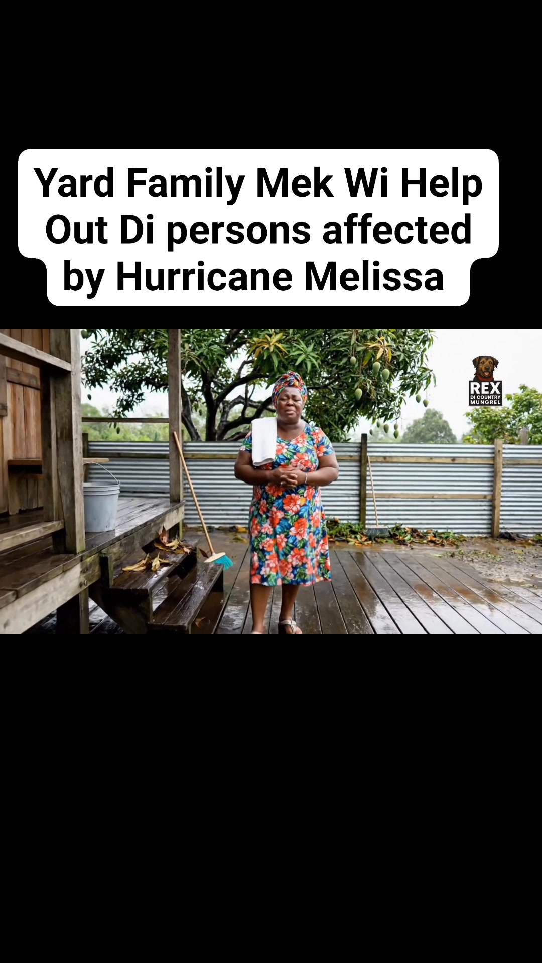 Yard Family, Wi can't sit down and nuh use wi platform fi try help out ...