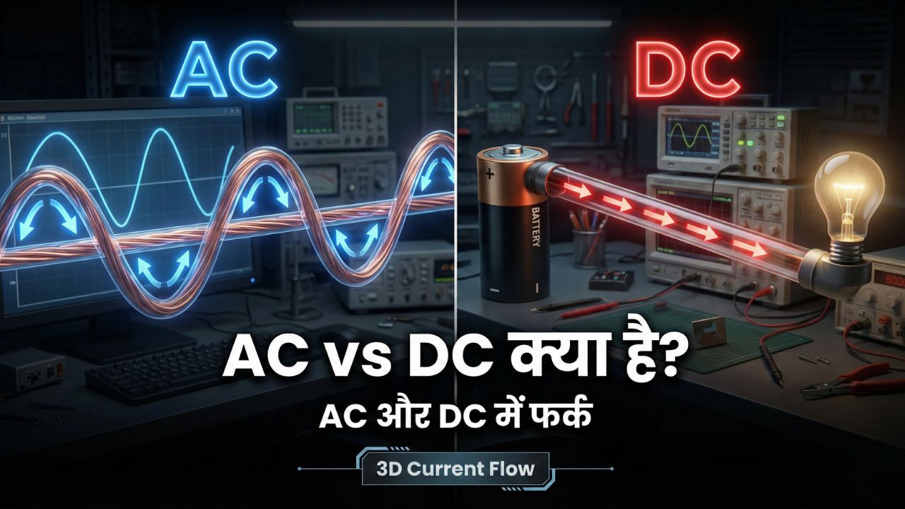AC vs DC | 3D Current Flow में फर्क समझो ⚡ AC और DC का फर्क समझना चाहते ...