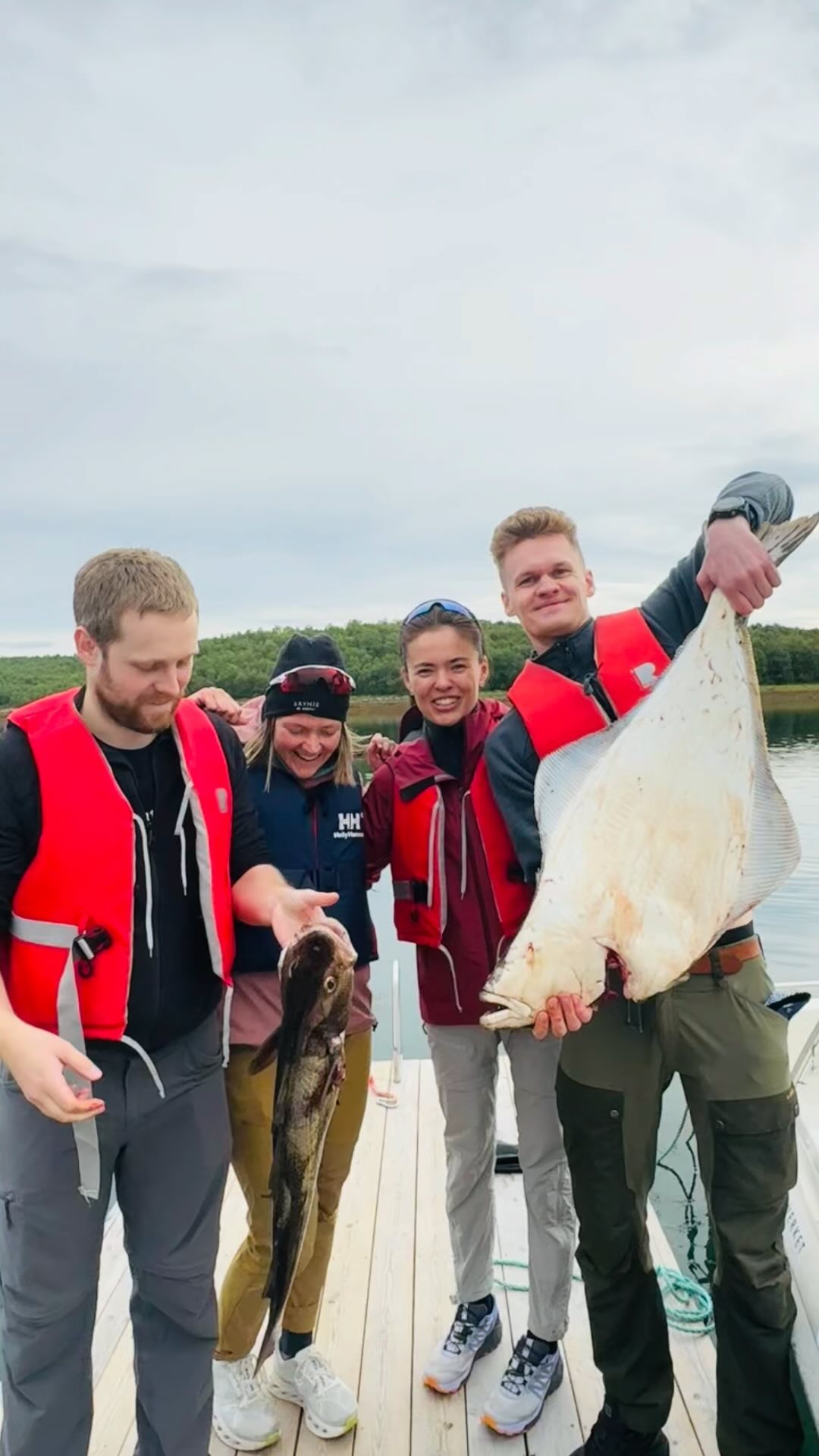 Our first customers have caught a halibut of 9 kilo when they where out ...