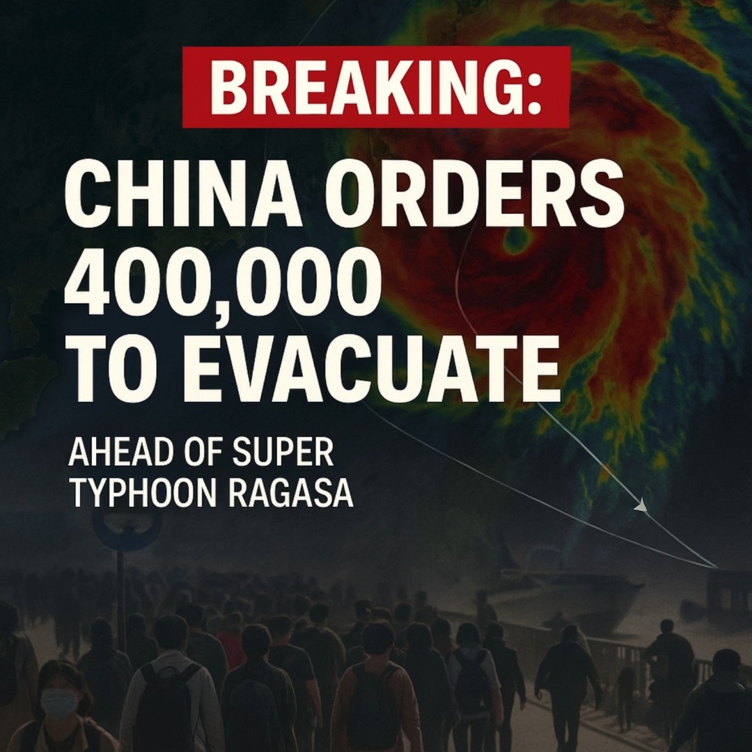 🚨 China to Evacuate 400,000 Ahead of Super Typhoon Ragasa 🚨 Authorities ...
