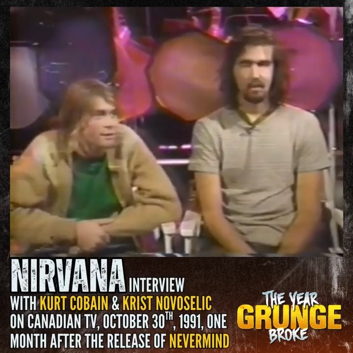 ON THIS DAY, October 30th, 1991, NIRVANA's Kurt Cobain and Krist