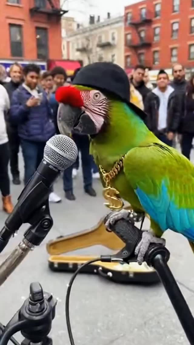 Wait ..this parrot is actually Rapping 😱😀 street rapper of the Day 😄 # ...