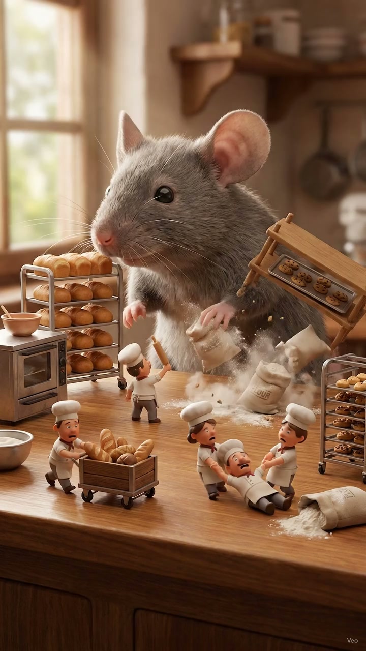 The kissing mouse, short but sweet | The Mouse family that live by