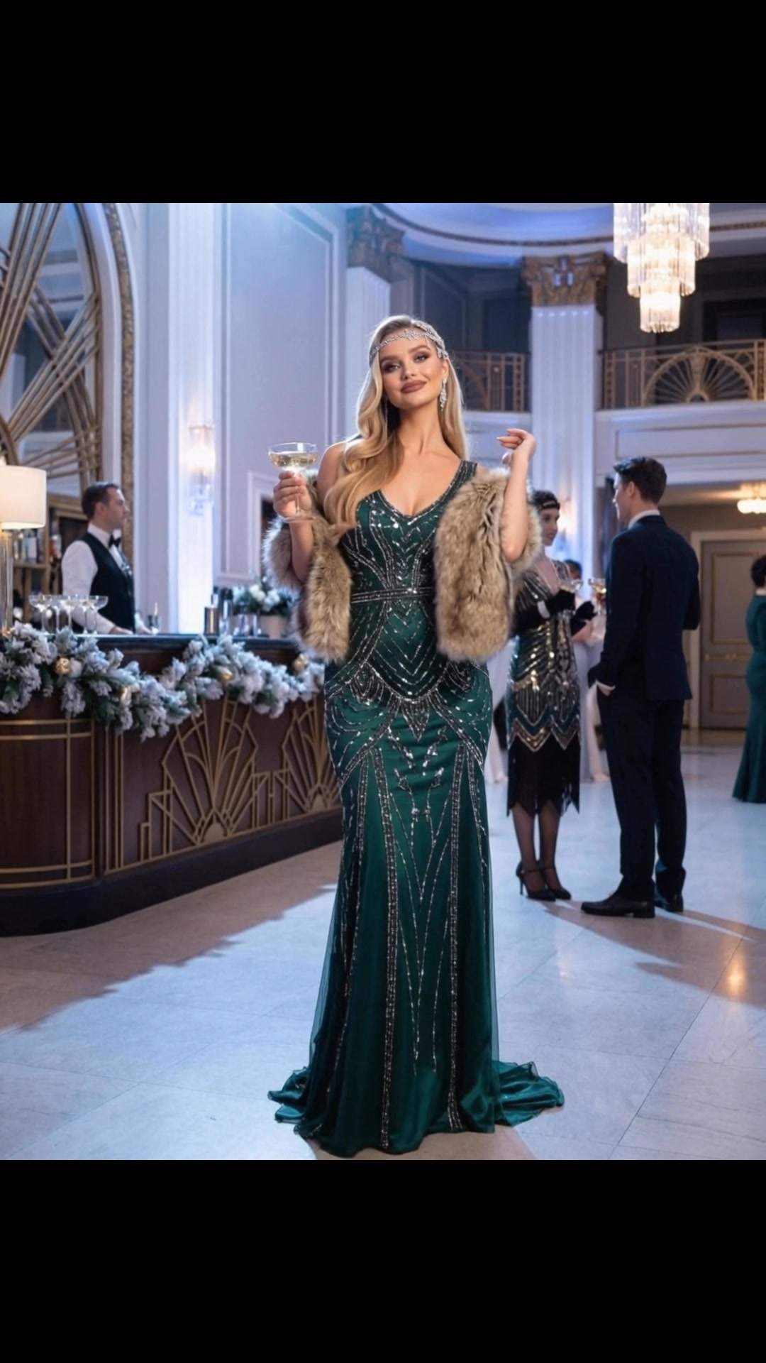 great gatsby inspired formal dresses Taking inspiration from “The Gatsby,” this is the coolest 1920s- editorial—perfect for a New Year's Eve wedding, or you know, just a seriously fancy holiday party! 101622