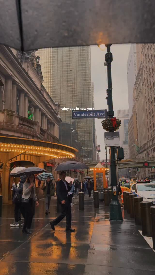 There is something magical about rainy New York.