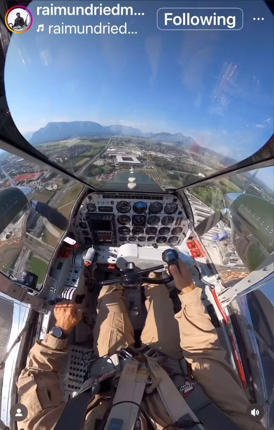 Inside of the Red Bull P-38 coming in for a landing. | Matthew Gleason ...