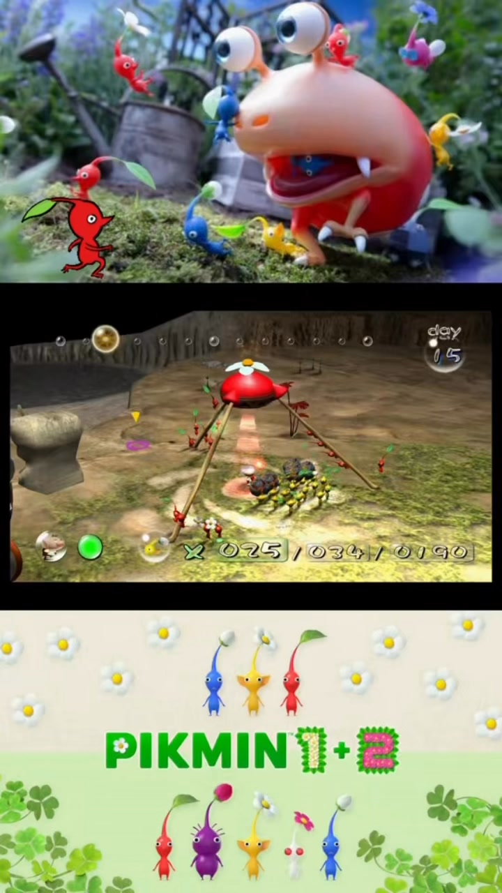 Chart a mysterious planet with curious plantlike Pikmin that come
