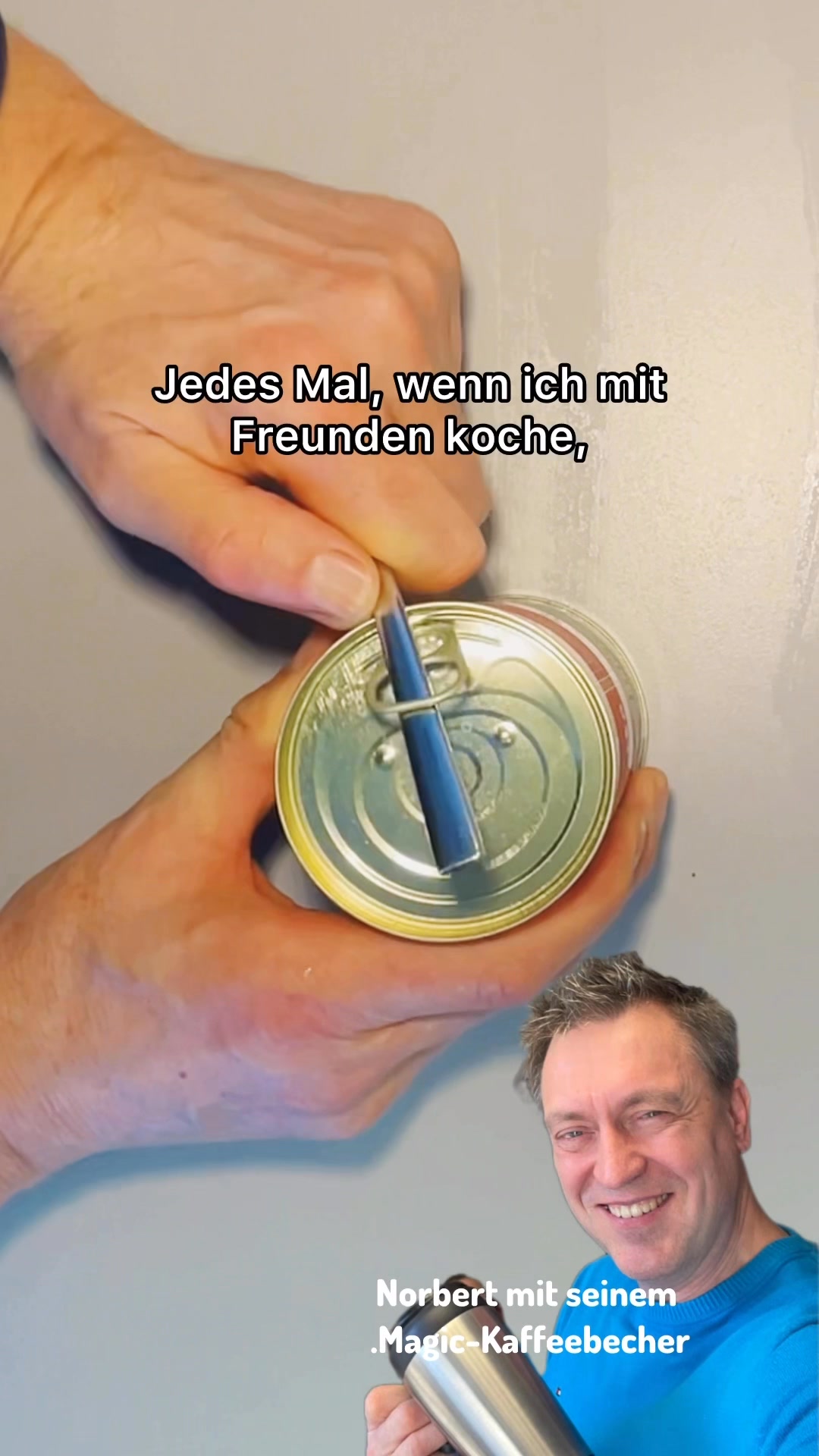Die beste Methode zum Öffnen von Dosen. Eine Dose lässt sich ohne Dosenöffner öffnen. #kochenmitliebe #küchenliebe #dosen | Albaner Norbert