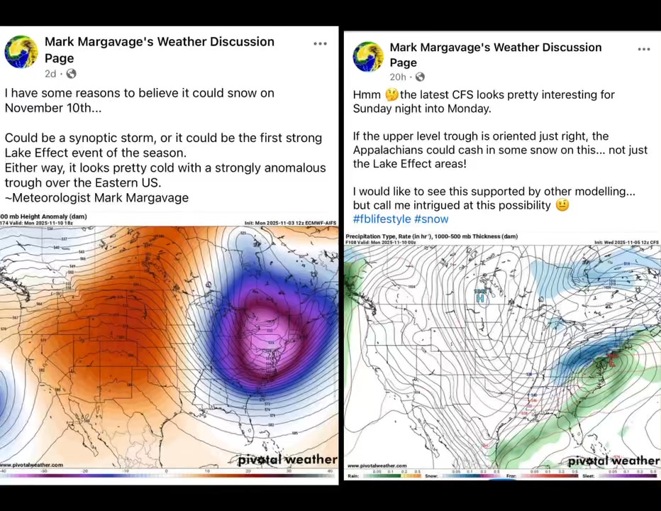 The latest GFS has confirmed what the CFS has been telling me… snow ...