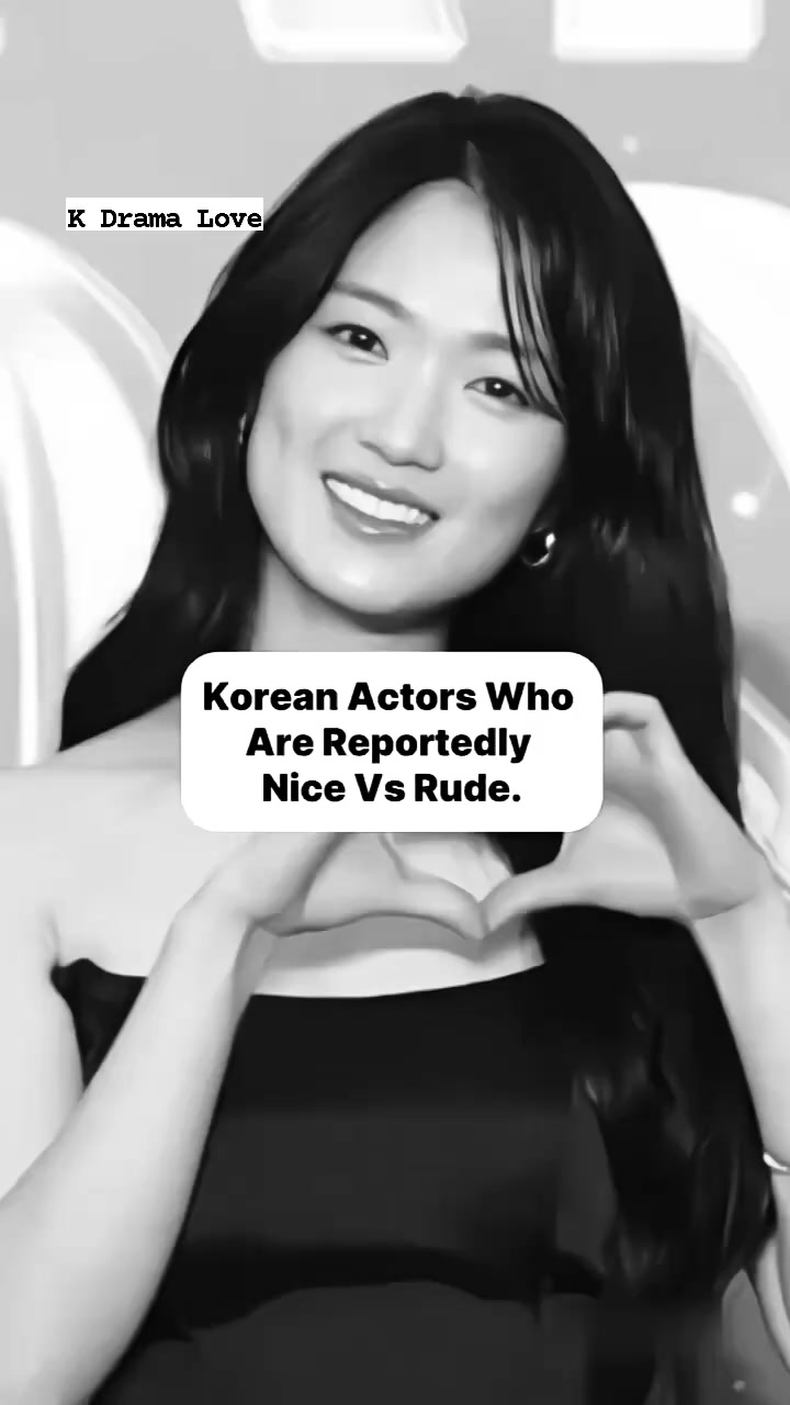 Korean actors who are reportedly nice vs rude #kdrama | K Drama Love ...