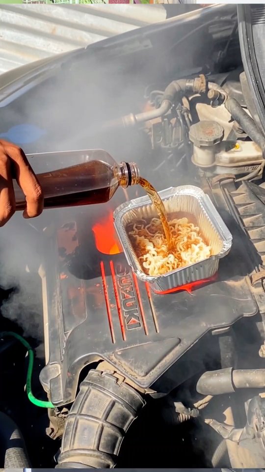 Can I Make Maggi Inside Car engine? . . . . . . . . #explorepage # ...