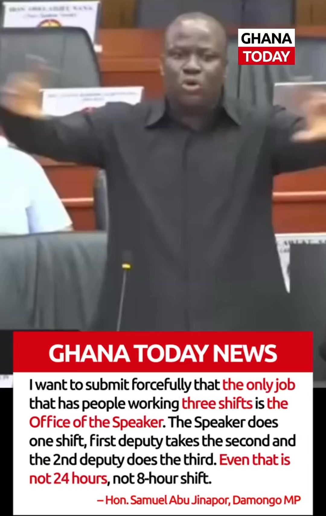 I want to submit forcefully that the only job that has people working ...