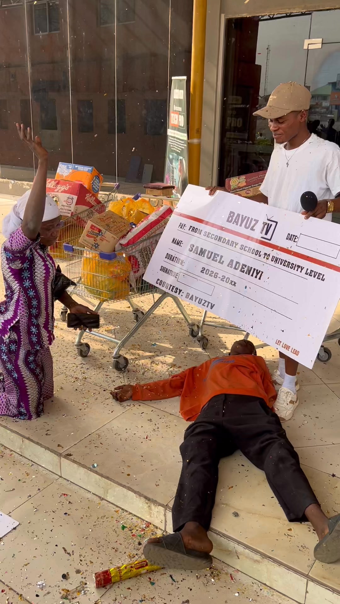 Samuel got a fully funded scholarship to university courtesy of Bayuztv ...