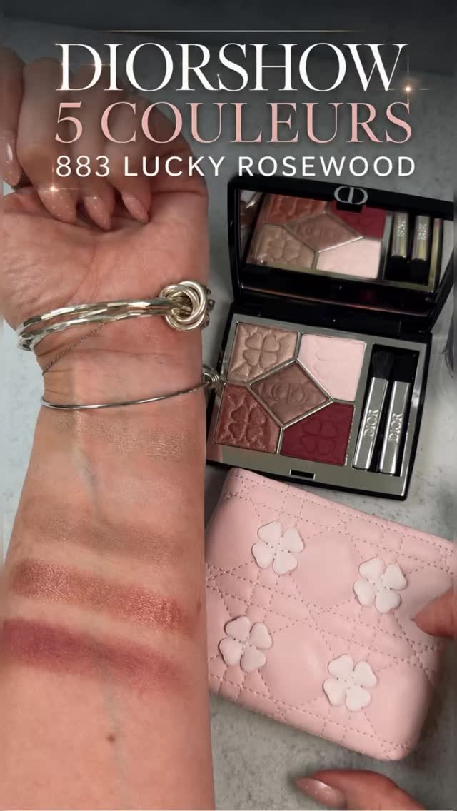 アイシャドウ DIOR DIORSHOW5COULEURS883 LUCKY ROSEWOOD Live Swatch Of Dior Diorshow 5 Couleurs – Lucky Rosewood (883) The