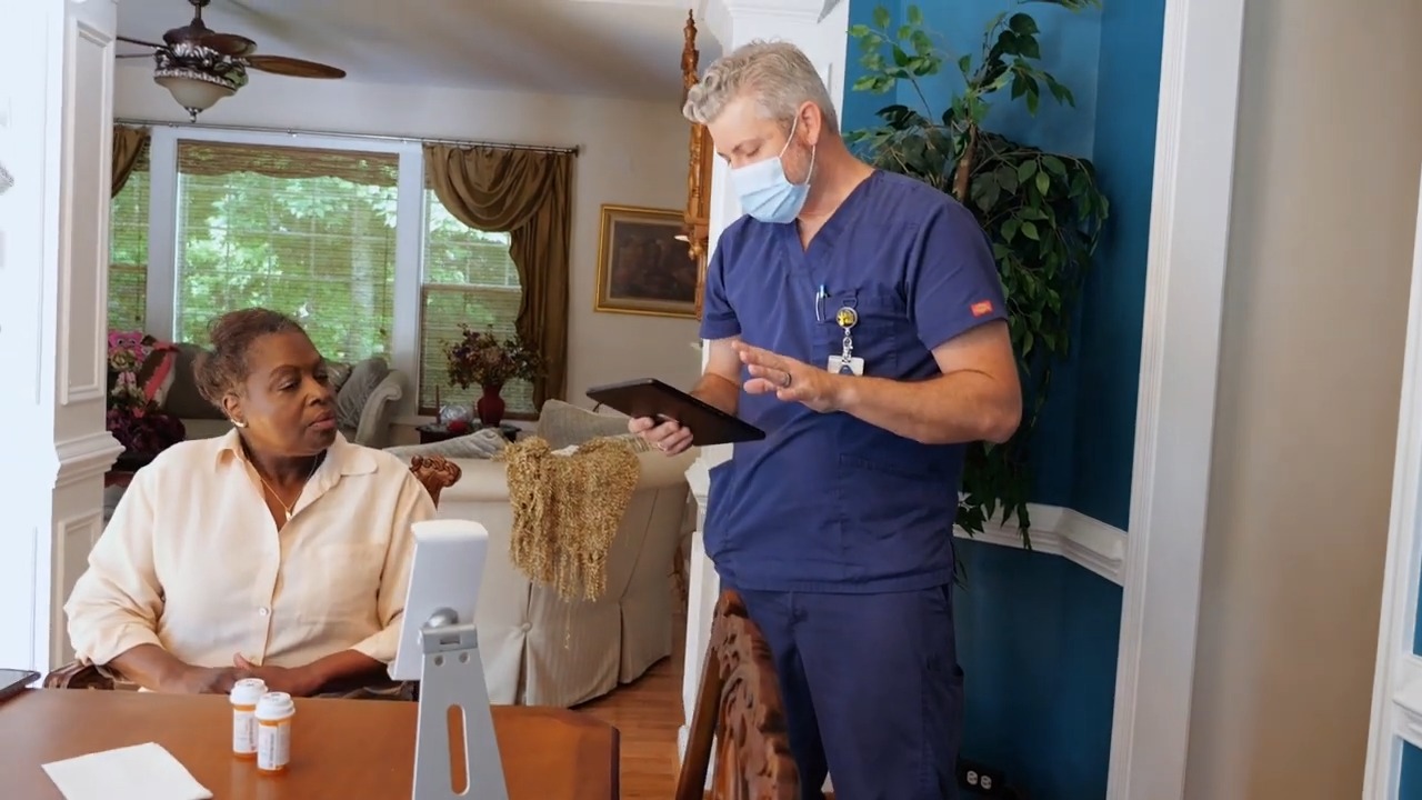 UNC Health’s Advanced Care at Home program allows eligible patients who are sick but stable to receive high-quality care where they are most comfortable – their home., We share this video as a part of 